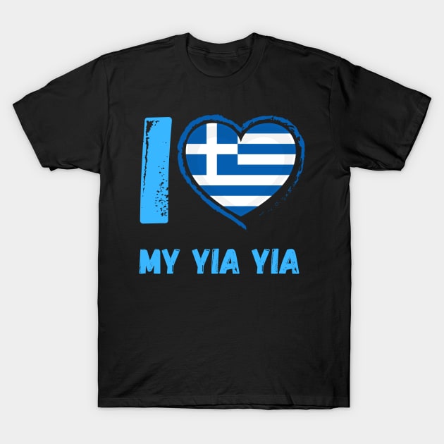 I Love My Yia Yia (Granny) T-Shirt by KreativPix